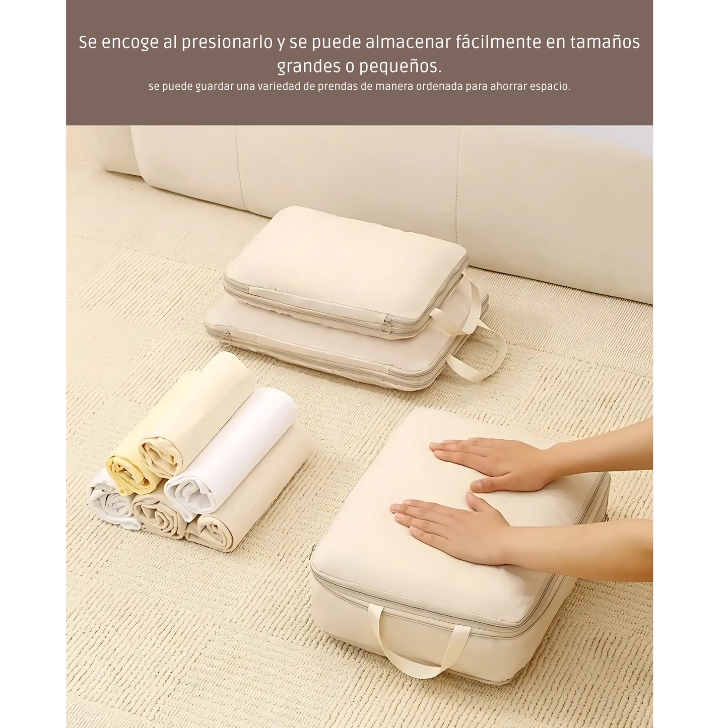 Set de 4 Cubos de Compresión para Viaje