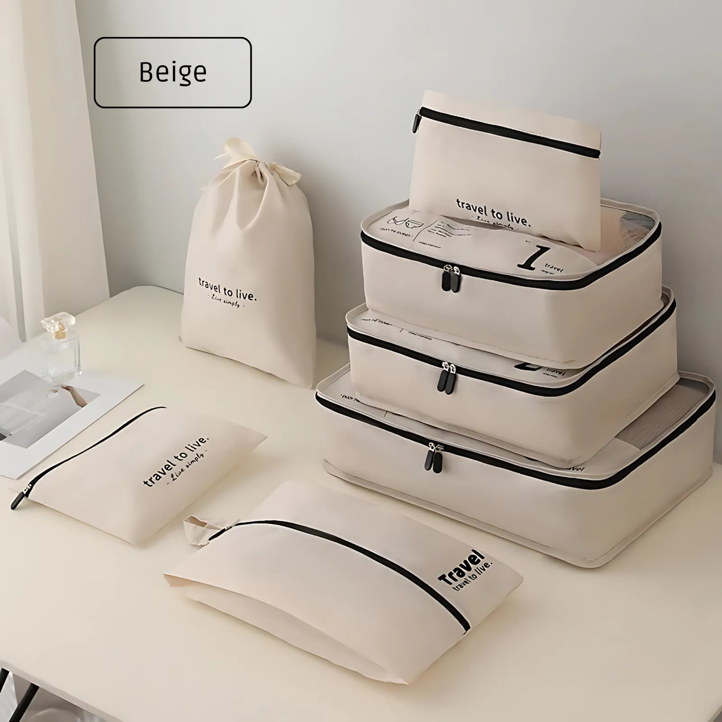Set de 7 Bolsas Organizadoras de Ropa y Accesorios