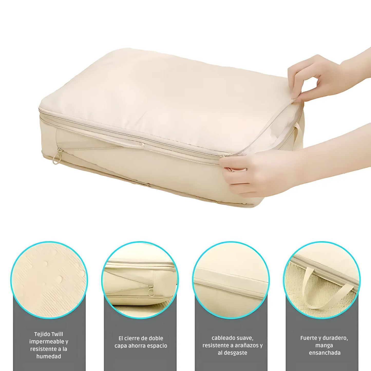 Set de 4 Cubos de Compresión para Viaje