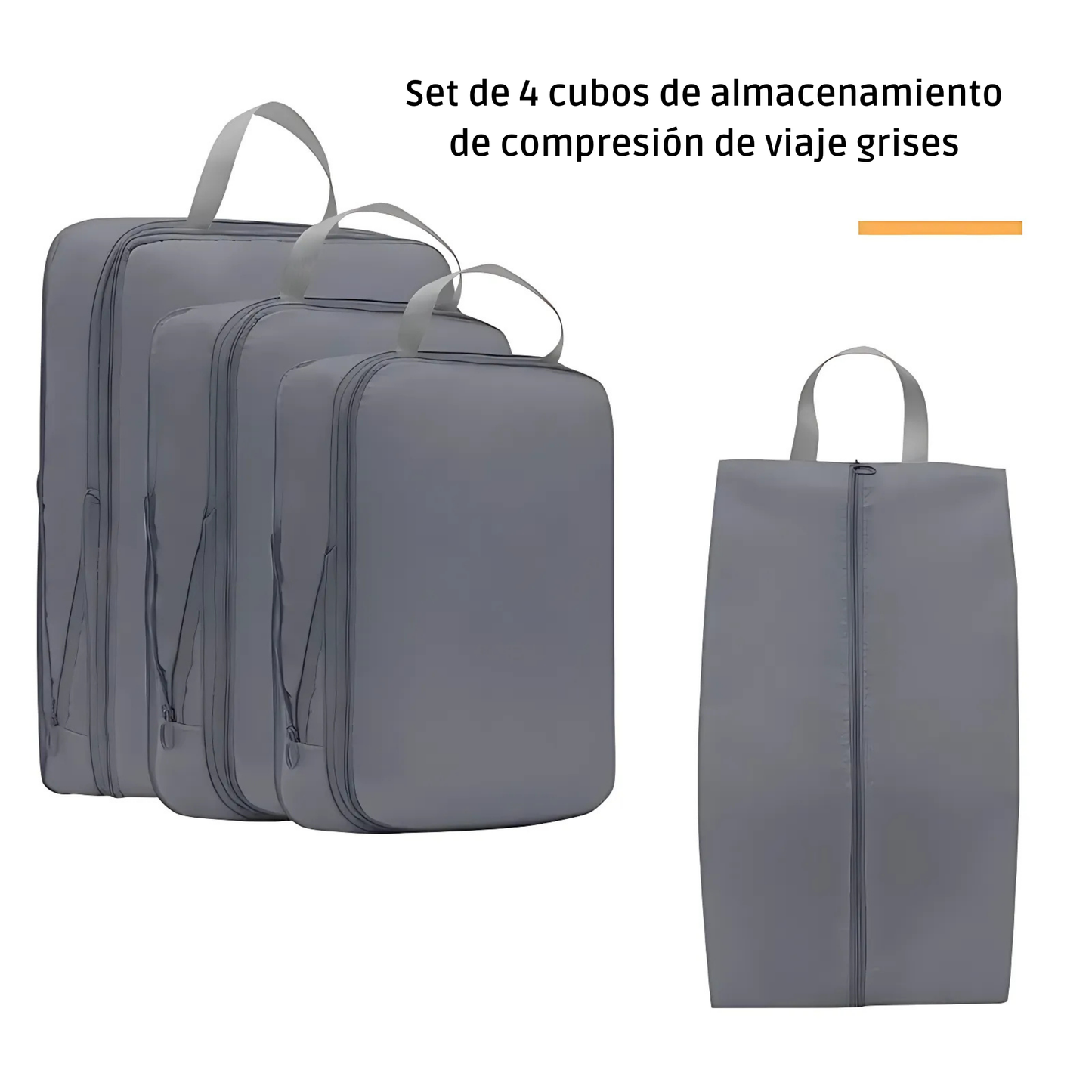 Set de 4 Cubos de Compresión para Viaje