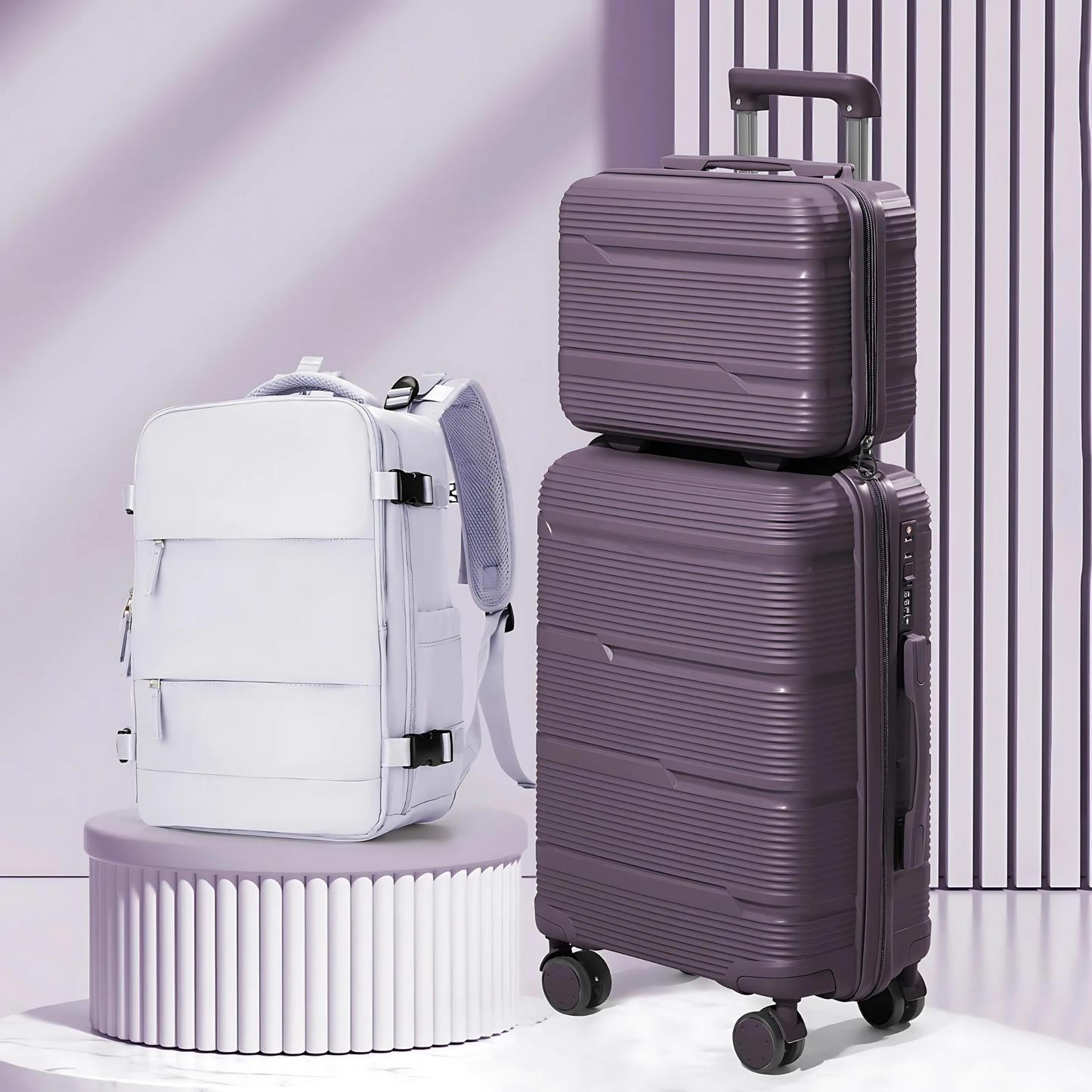 Set de Maletas de Viaje (3 Piezas)