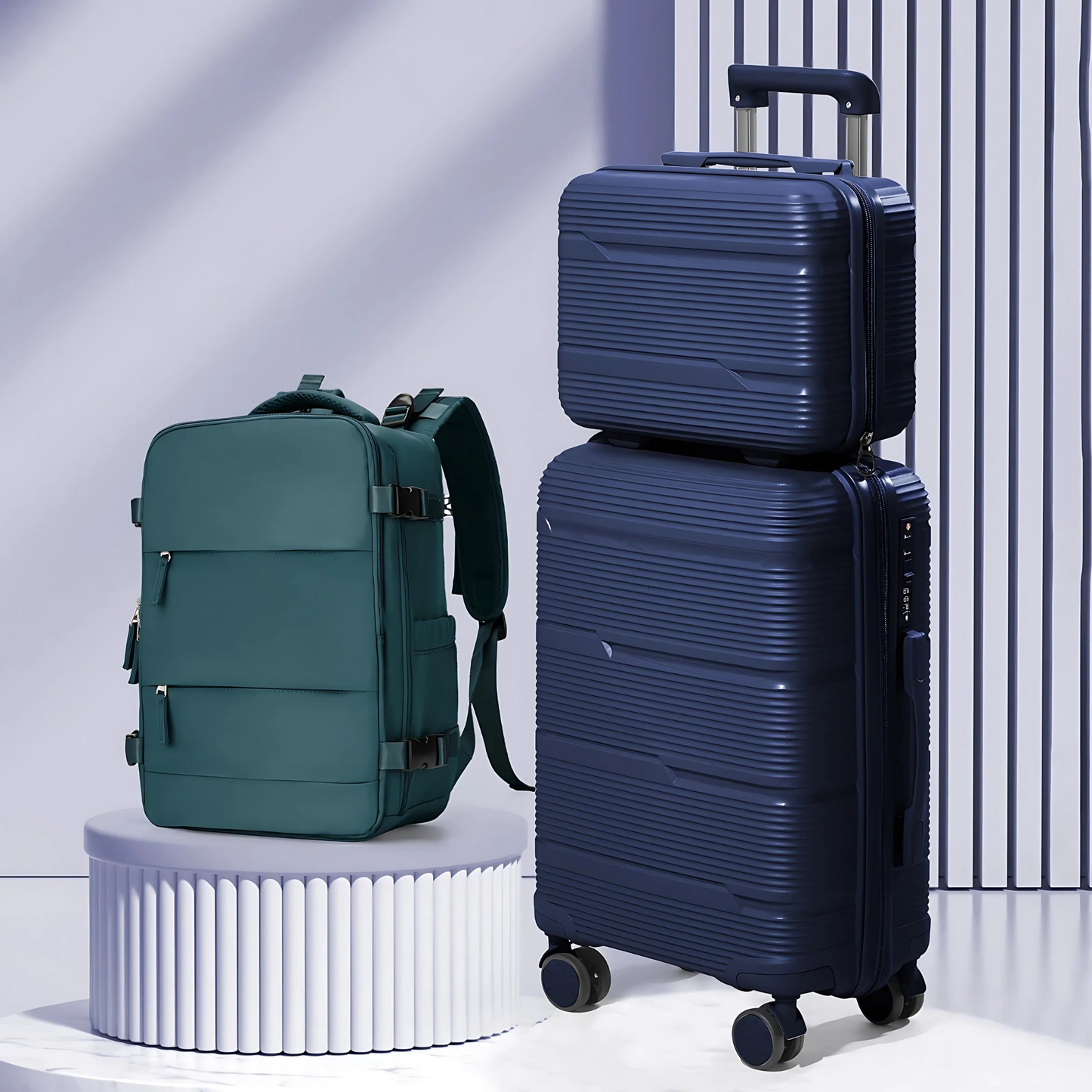 Set de Maletas de Viaje (3 Piezas)