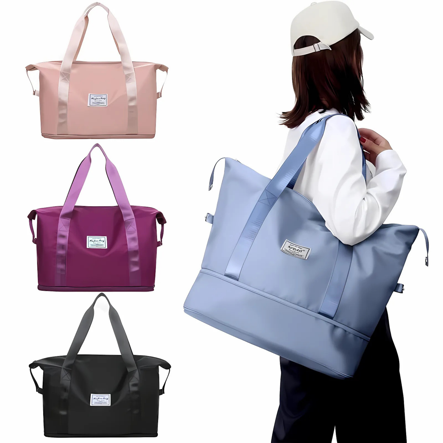 Bolso Tote de Viaje Expandible e Impermeable