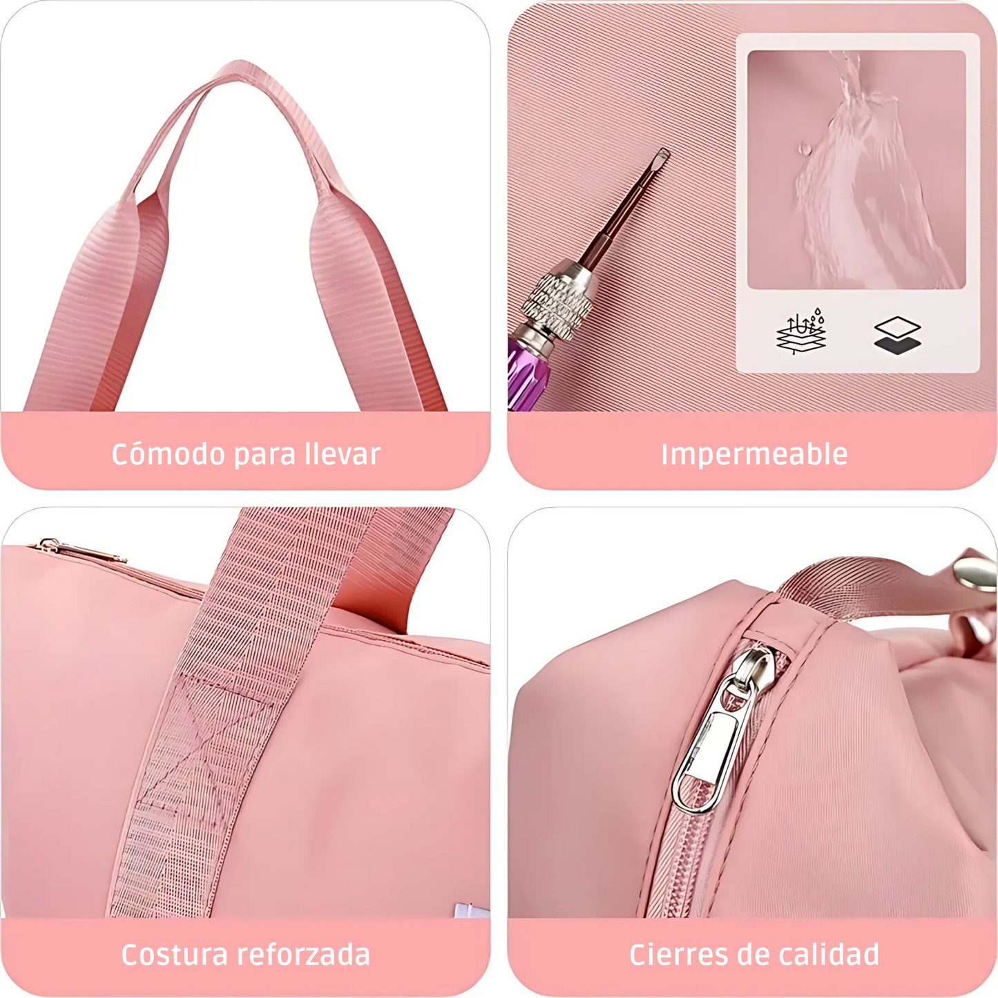Bolso Tote de Viaje Expandible e Impermeable