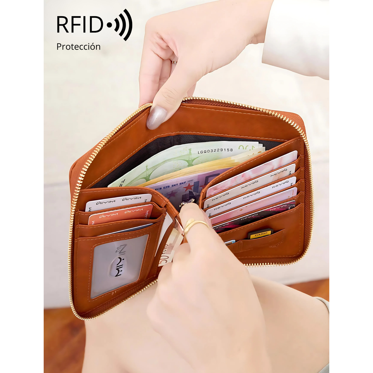 Organizador de Pasaporte Retro con Protección RFID