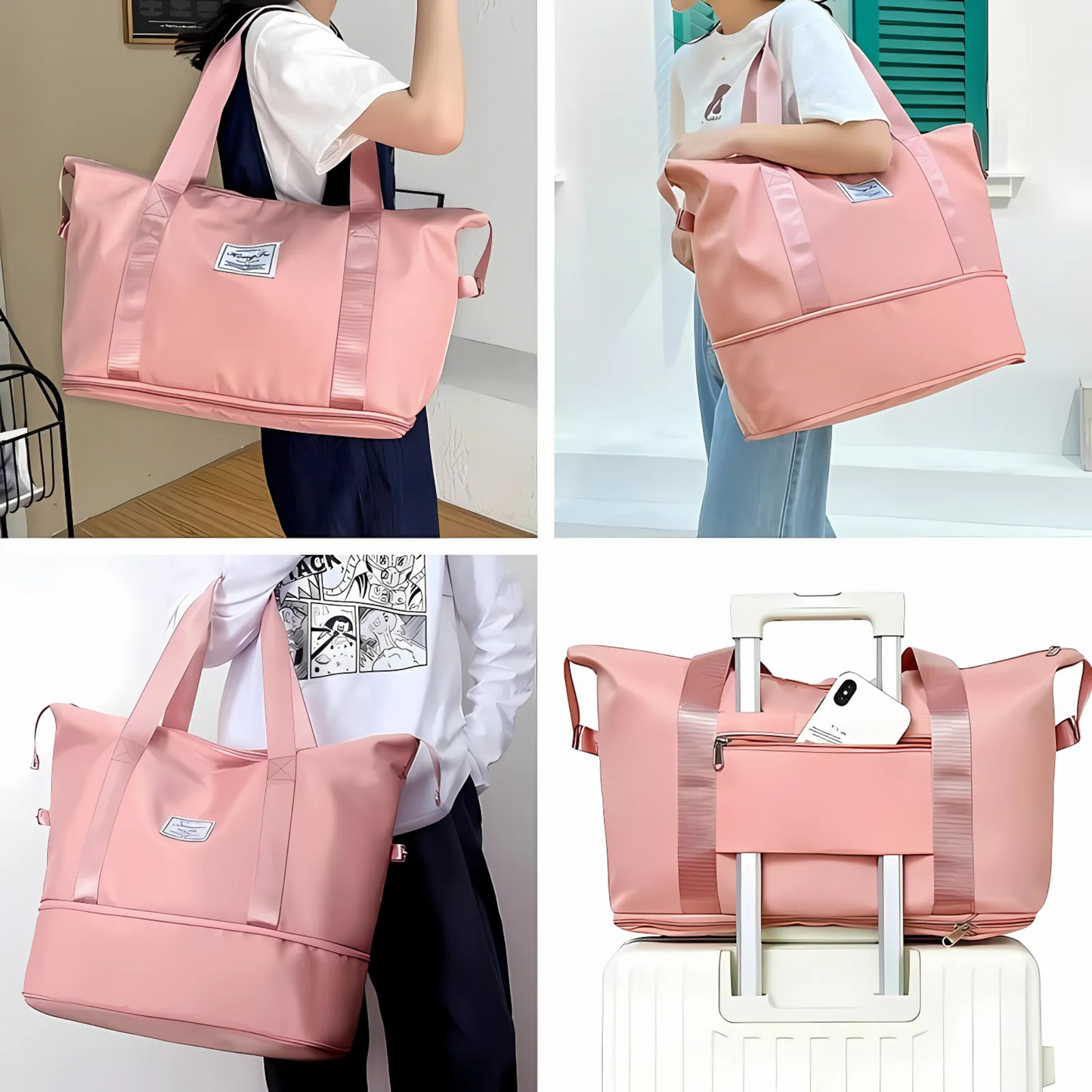 Bolso Tote de Viaje Expandible e Impermeable