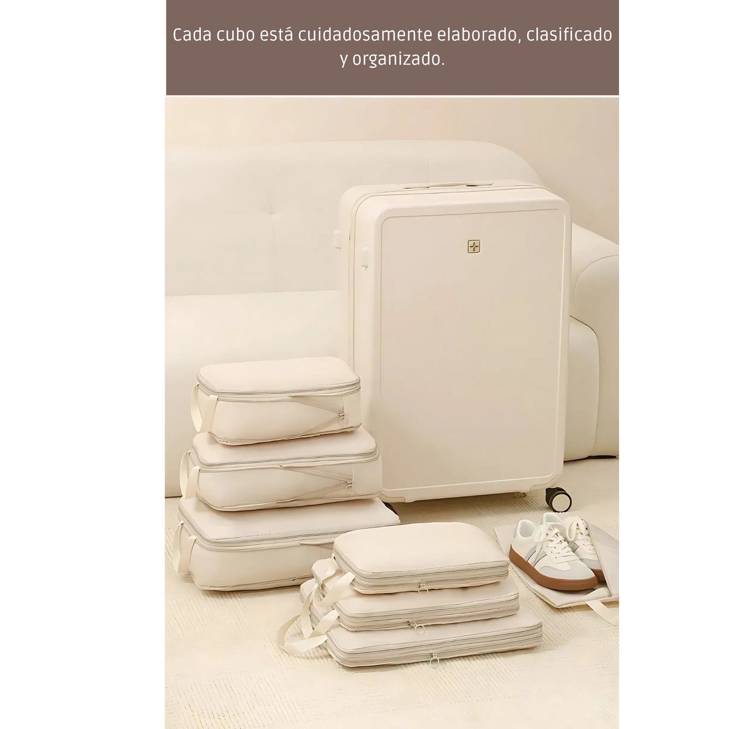 Set de 4 Cubos de Compresión para Viaje