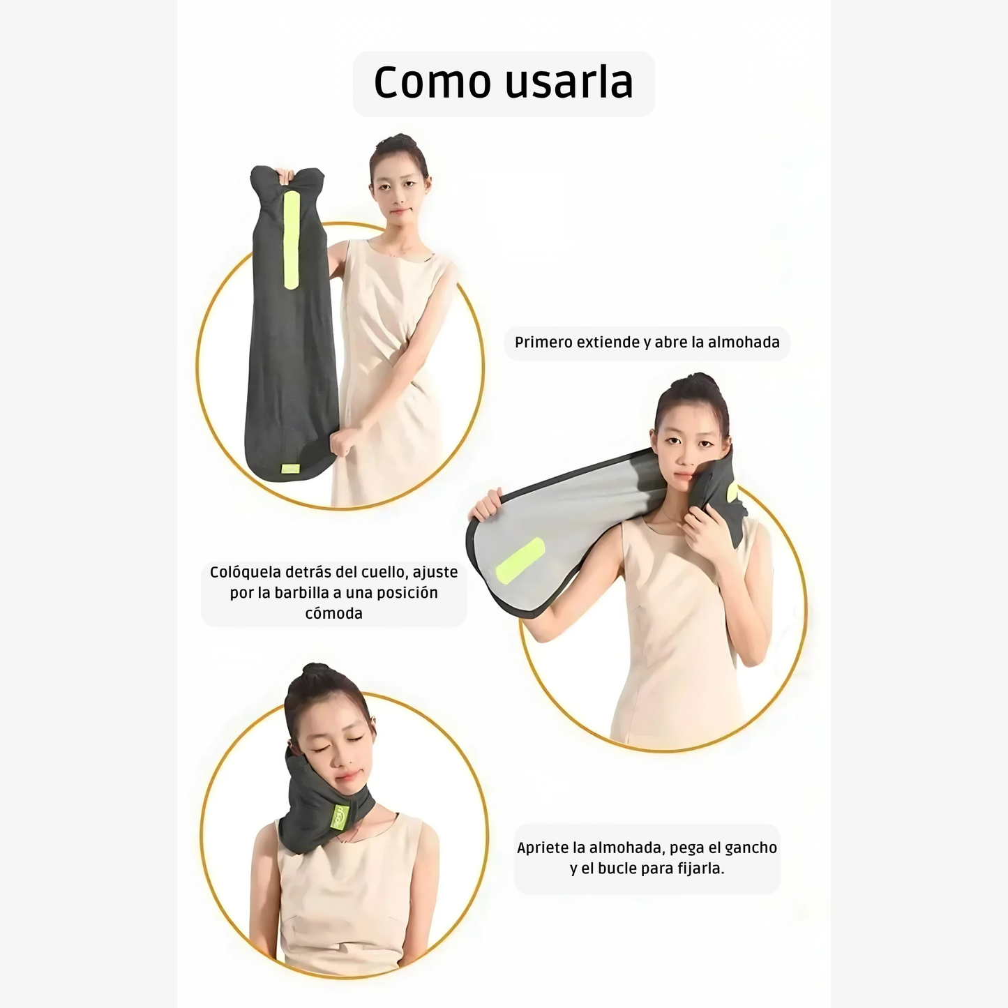 Almohada de Viaje Viscoelástica (U-Shape)