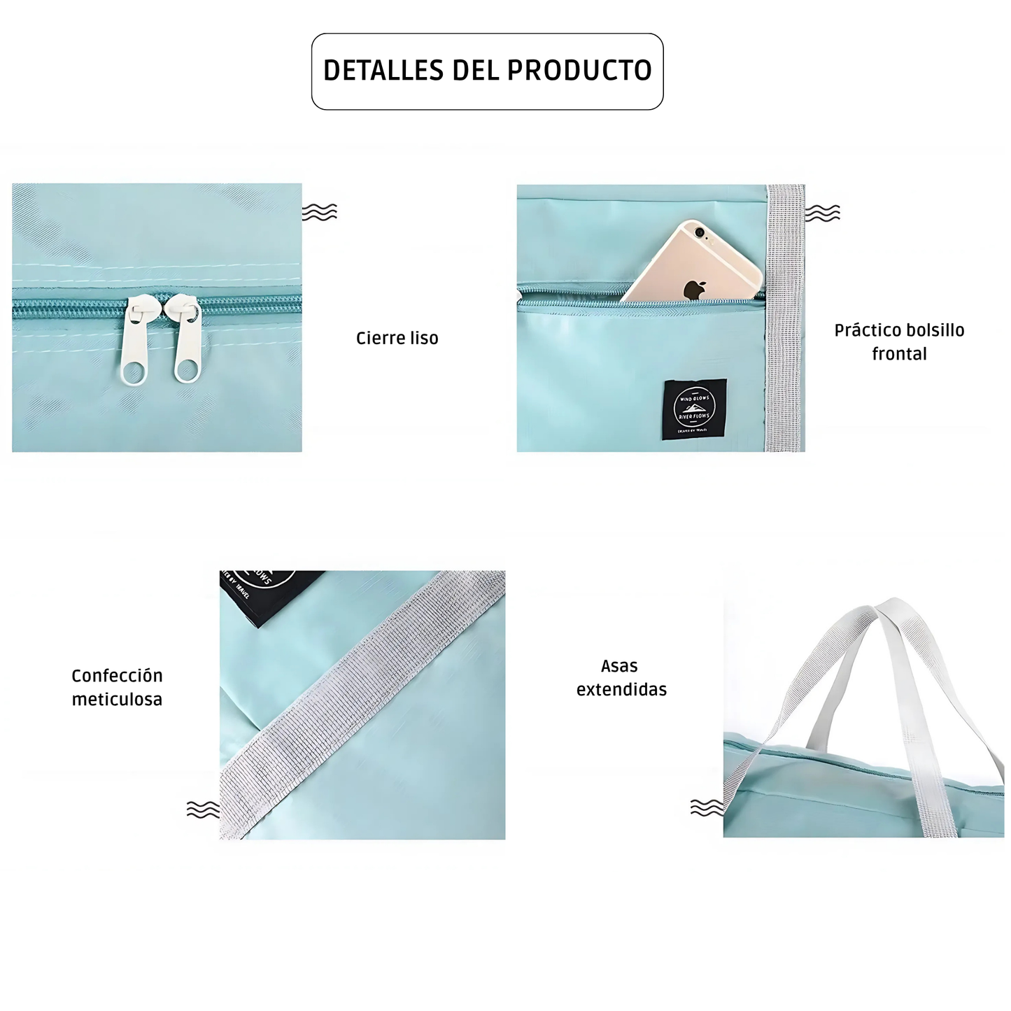 Bolsa de Viaje Plegable, Ligera e Impermeable