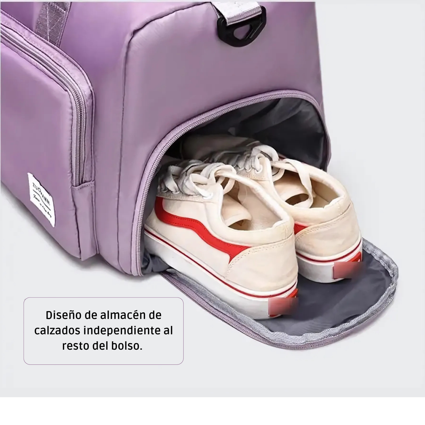 Bolso de Mano de Gran Capacidad con Compartimento para Zapatos