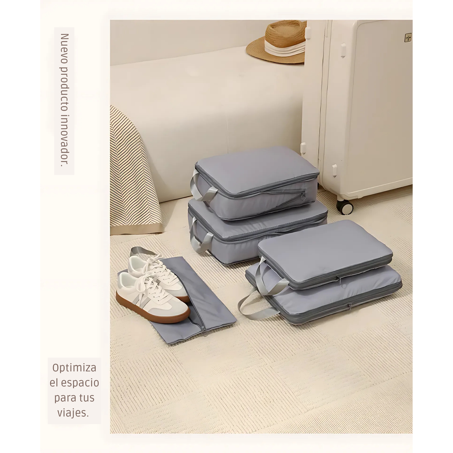 Set de 4 Cubos de Compresión para Viaje