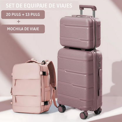 Set de Maletas de Viaje (3 Piezas)