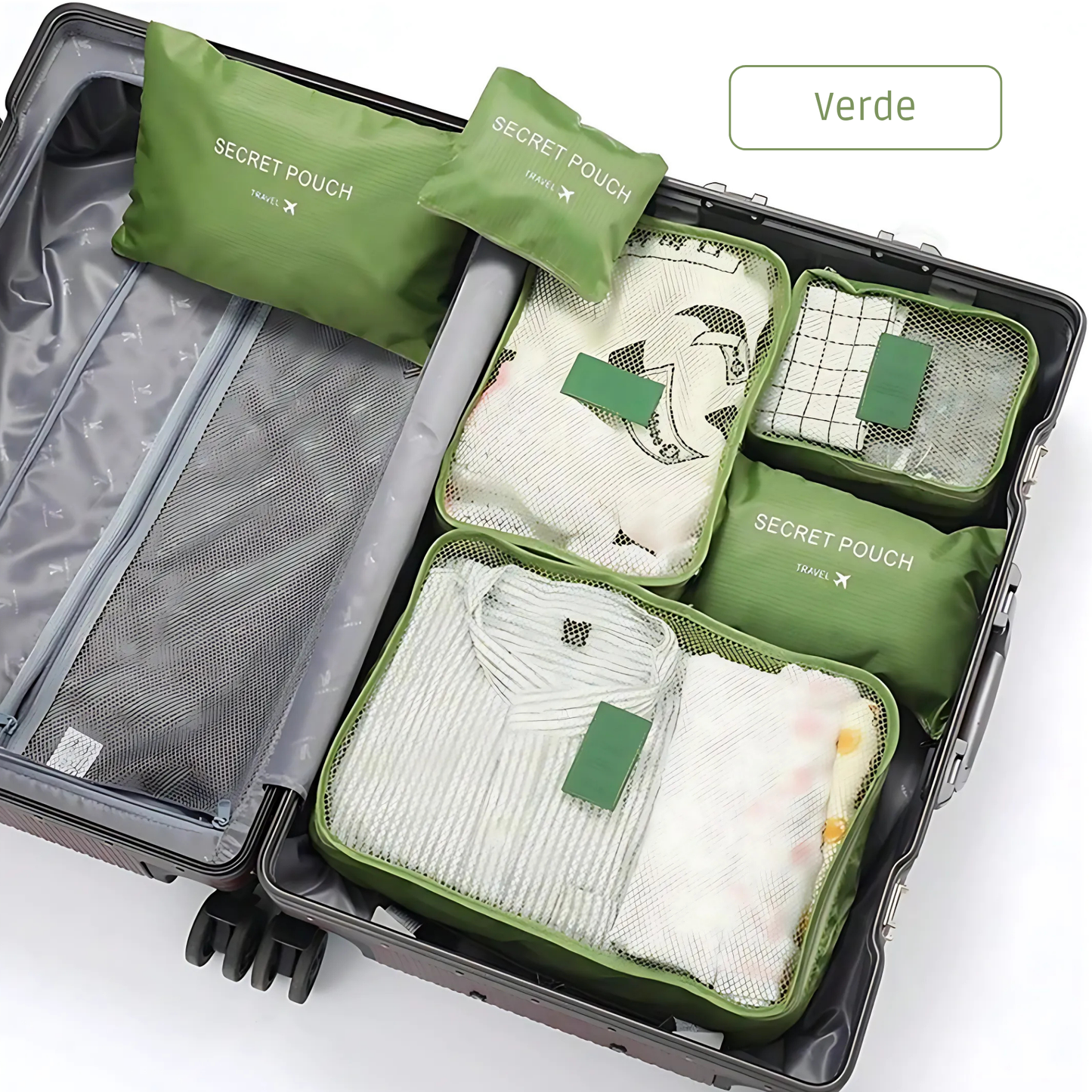 Set de 6 Bolsas Organizadoras de Viaje