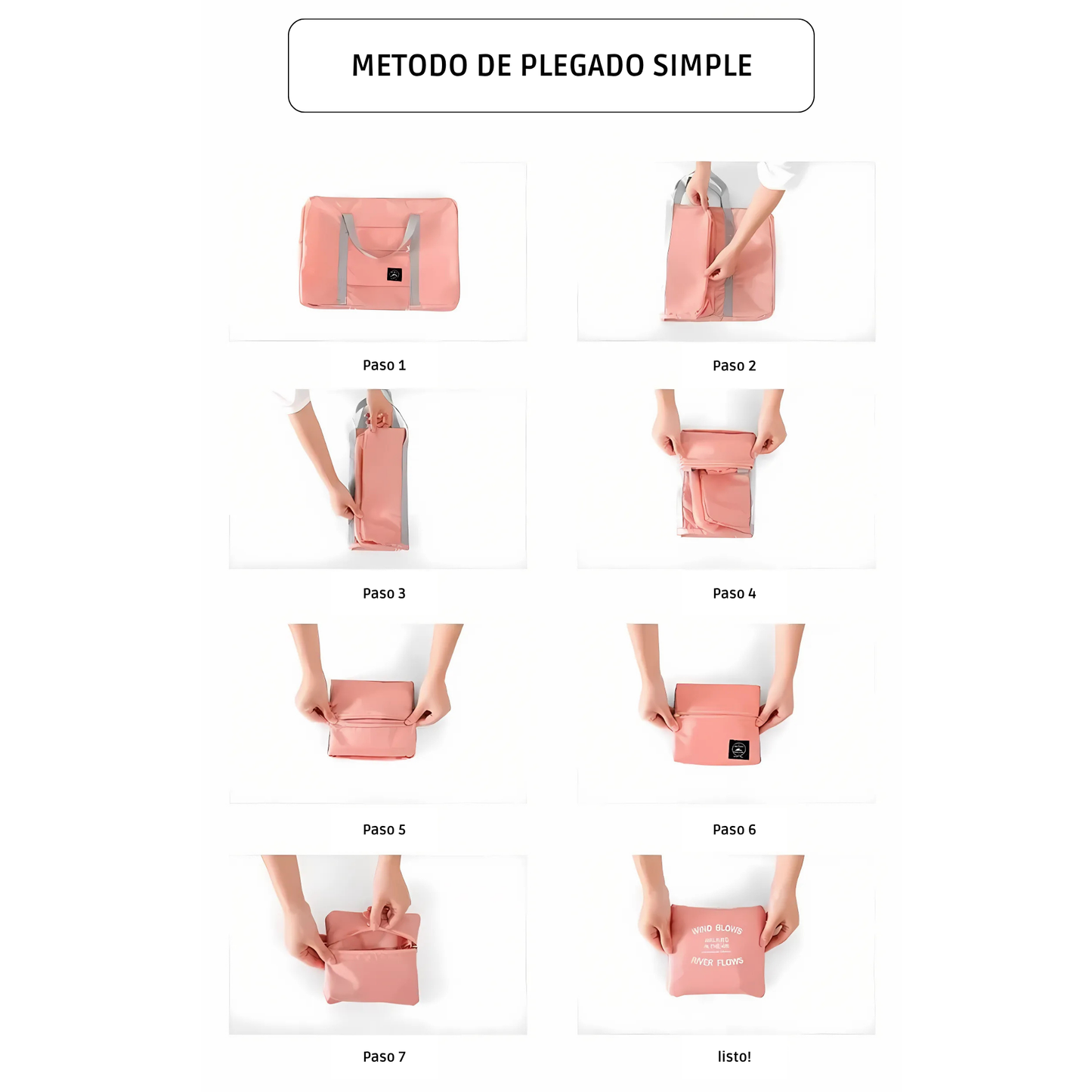 Bolsa de Viaje Plegable, Ligera e Impermeable