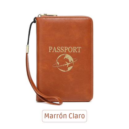 Organizador de Pasaporte Retro con Protección RFID