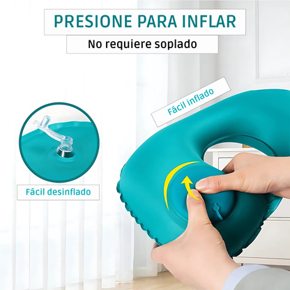 Almohada Cervical de Viaje Plegable e Inflable