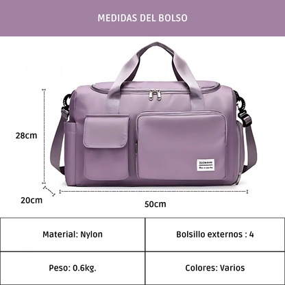 Bolso de Mano de Gran Capacidad con Compartimento para Zapatos