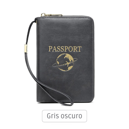 Organizador de Pasaporte Retro con Protección RFID