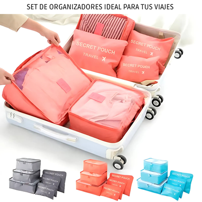 Set de 6 Bolsas Organizadoras de Viaje