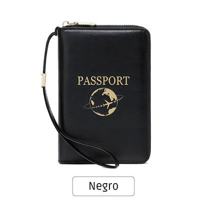 Organizador de Pasaporte Retro con Protección RFID