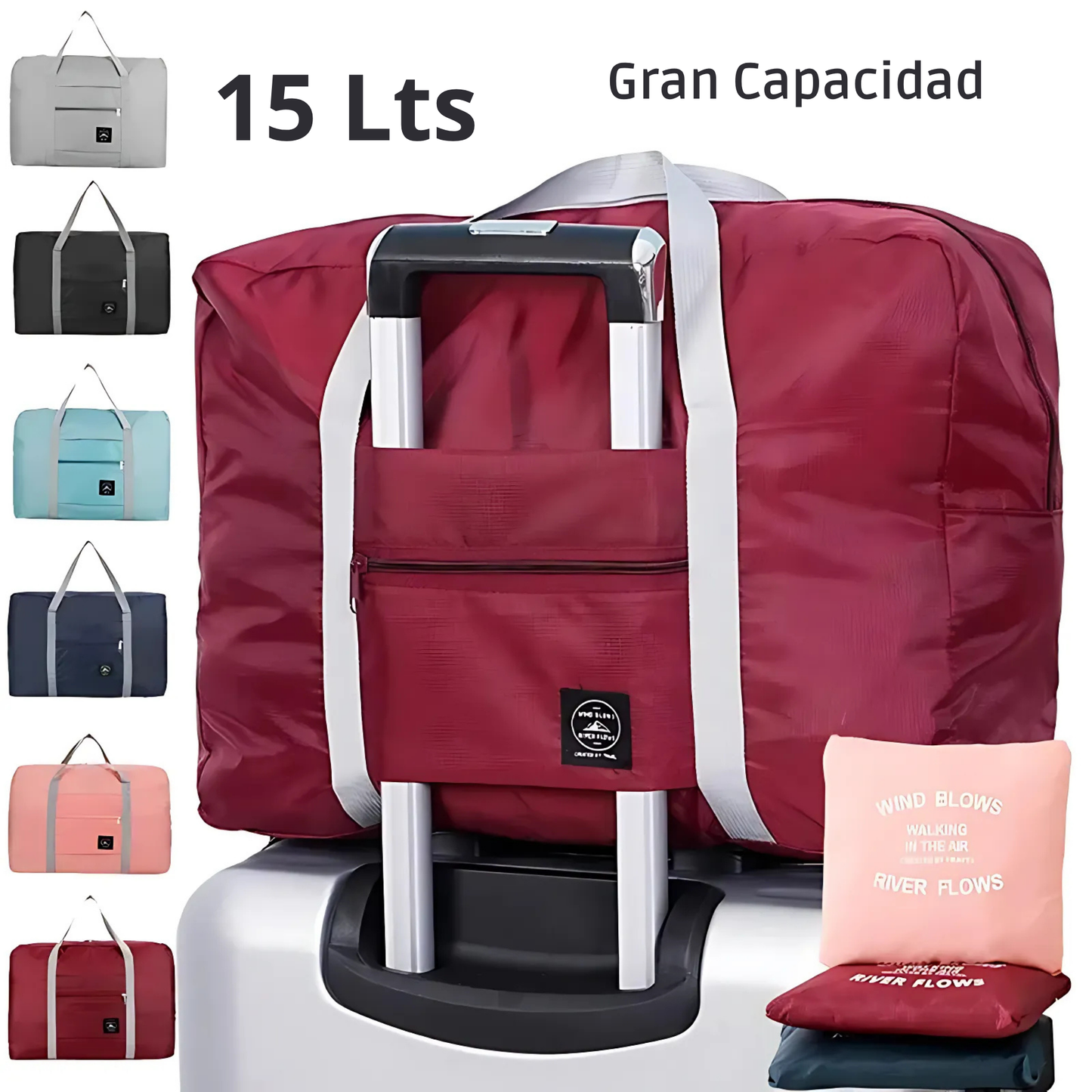 Bolsa de Viaje Plegable, Ligera e Impermeable