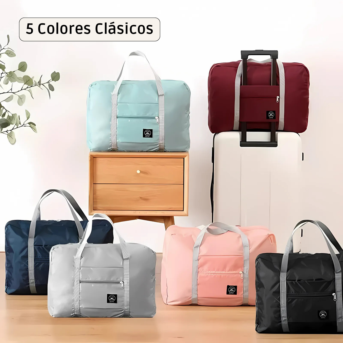 Bolsa de Viaje Plegable, Ligera e Impermeable