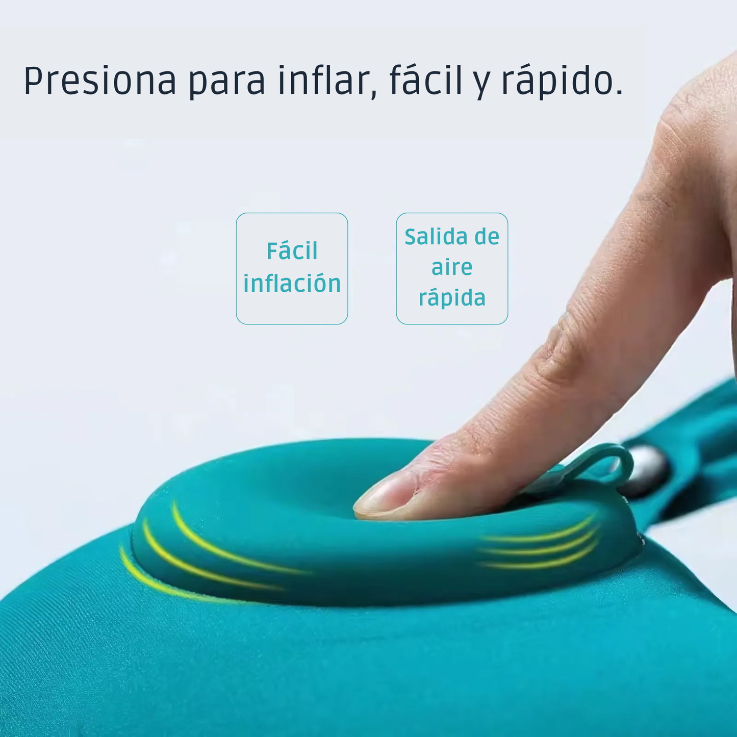 Almohada Cervical de Viaje Plegable e Inflable