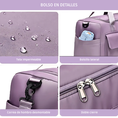 Bolso de Mano de Gran Capacidad con Compartimento para Zapatos