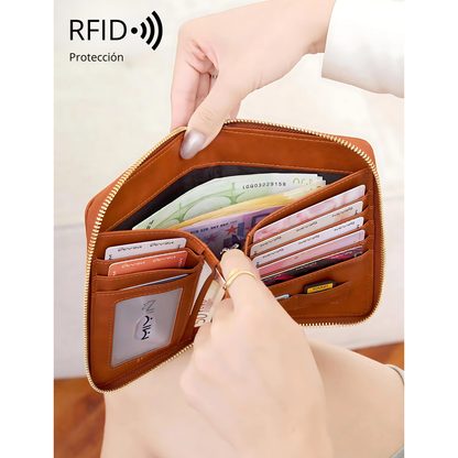 Organizador de Pasaporte Retro con Protección RFID