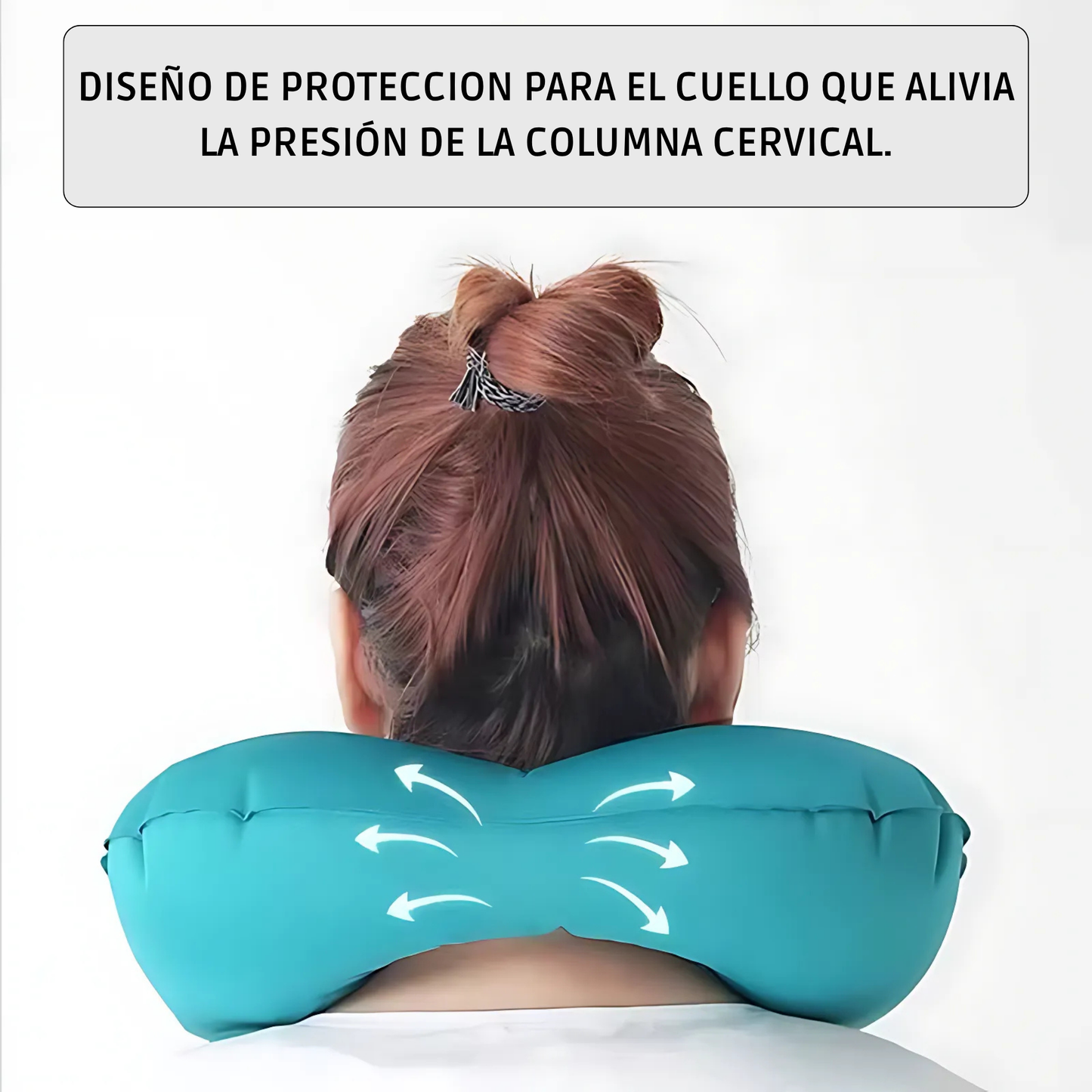 Almohada Cervical de Viaje Plegable e Inflable