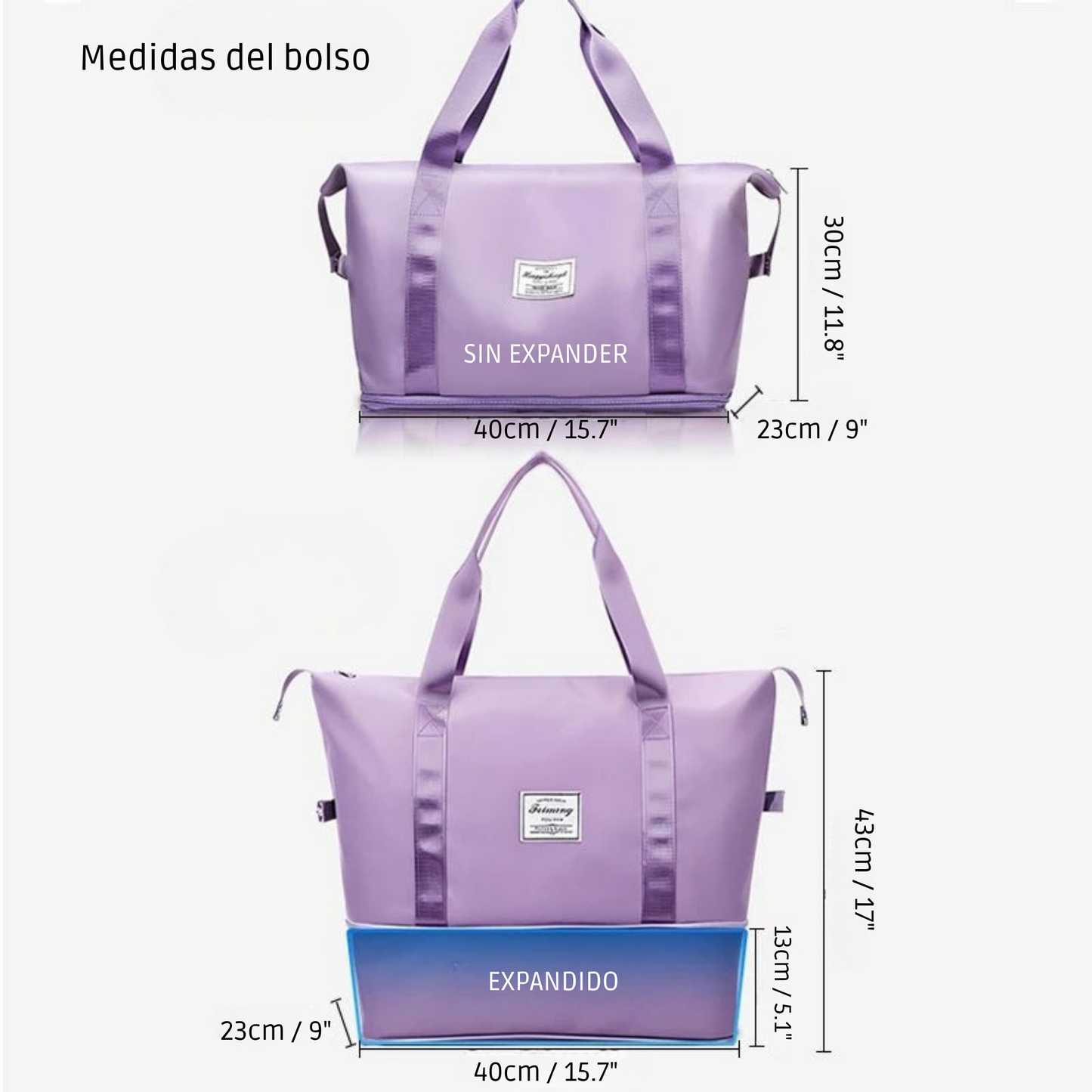 Bolso Tote de Viaje Expandible e Impermeable