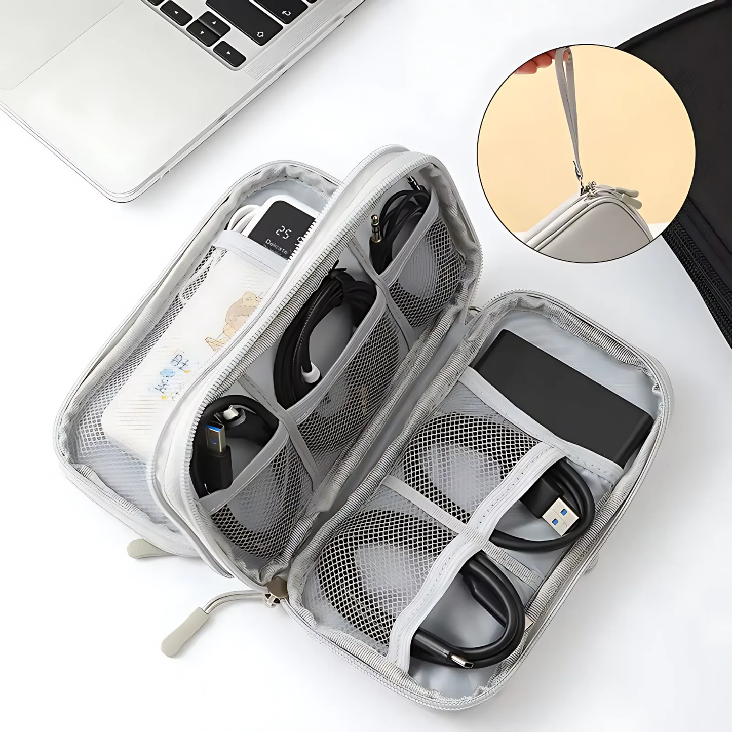 Estuche Organizador de Cables y Accesorios Digitales