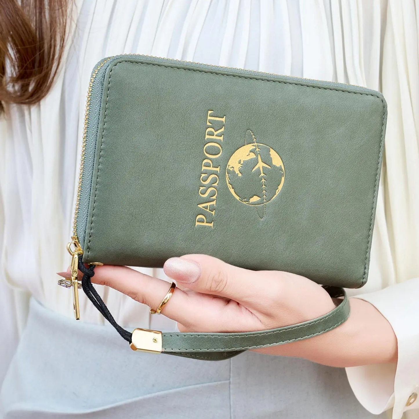 Organizador de Pasaporte Retro con Protección RFID