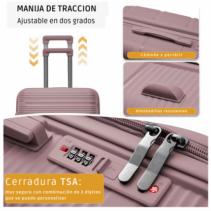 Set de Maletas de Viaje (3 Piezas)