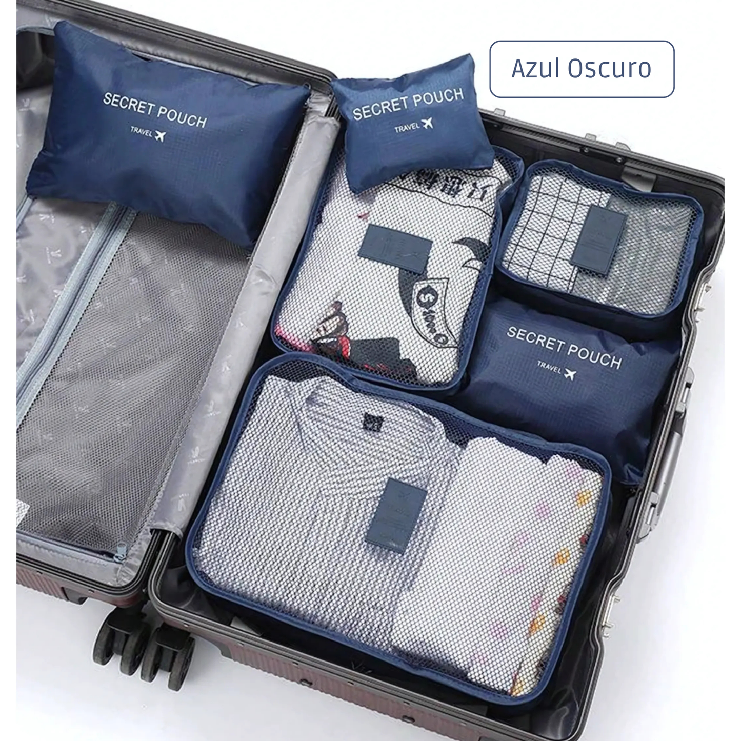 Set de 6 Bolsas Organizadoras de Viaje