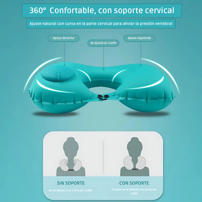 Almohada Cervical de Viaje Plegable e Inflable