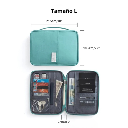 Organizador de Documentos de Viaje Impermeable
