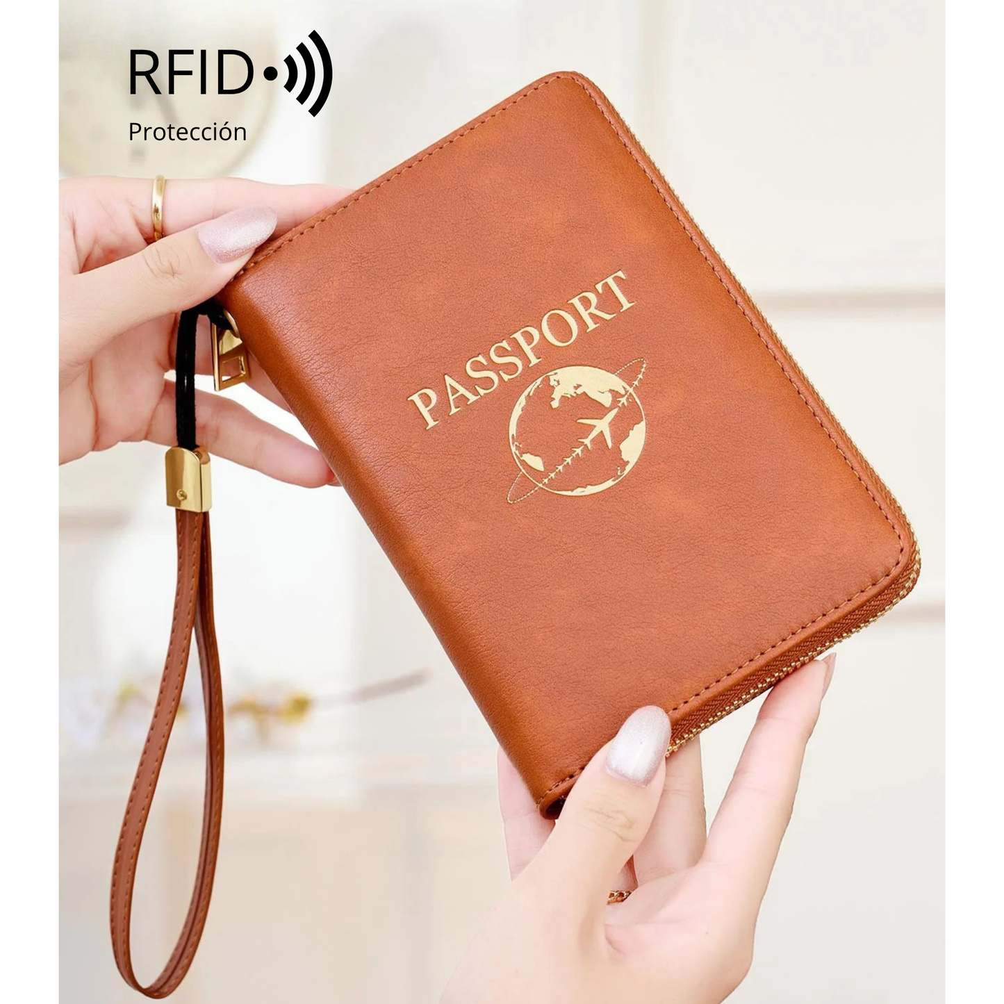 Organizador de Pasaporte Retro con Protección RFID