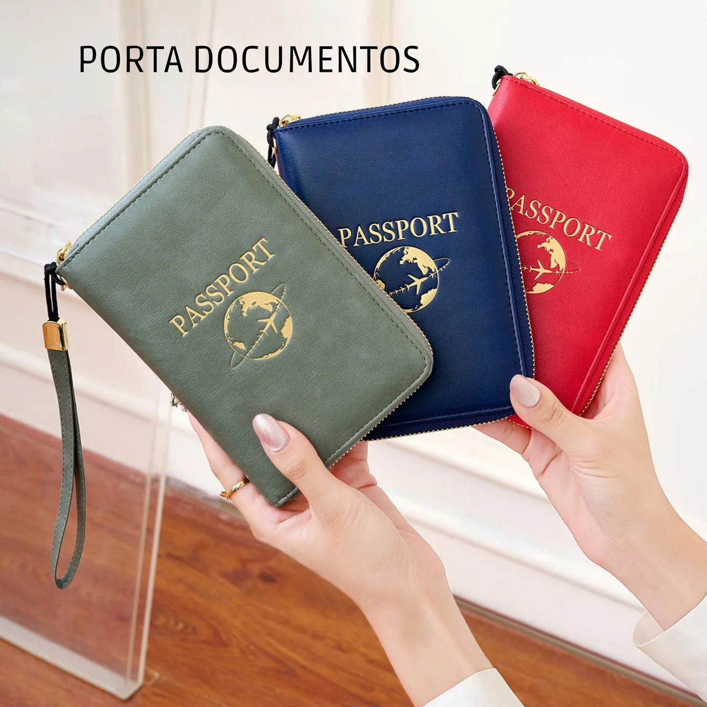 Organizador de Pasaporte Retro con Protección RFID