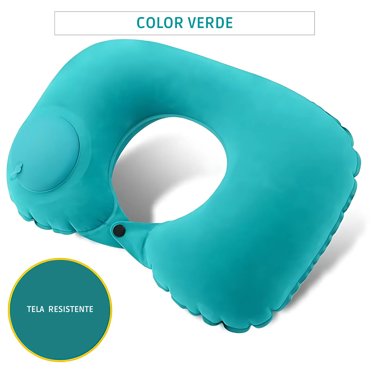 Almohada Cervical de Viaje Plegable e Inflable