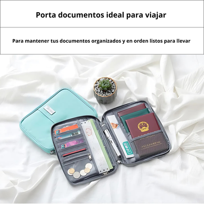 Organizador de Documentos de Viaje Impermeable
