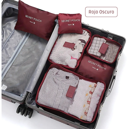 Set de 6 Bolsas Organizadoras de Viaje
