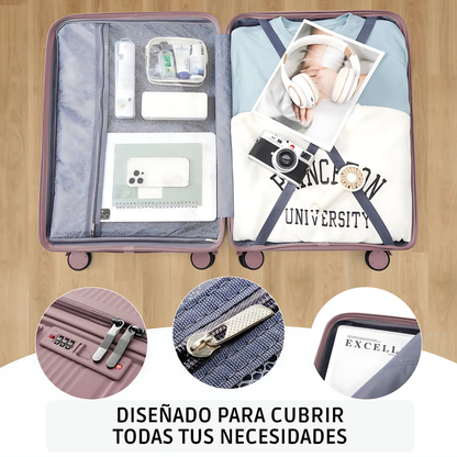 Set de Maletas de Viaje (3 Piezas)