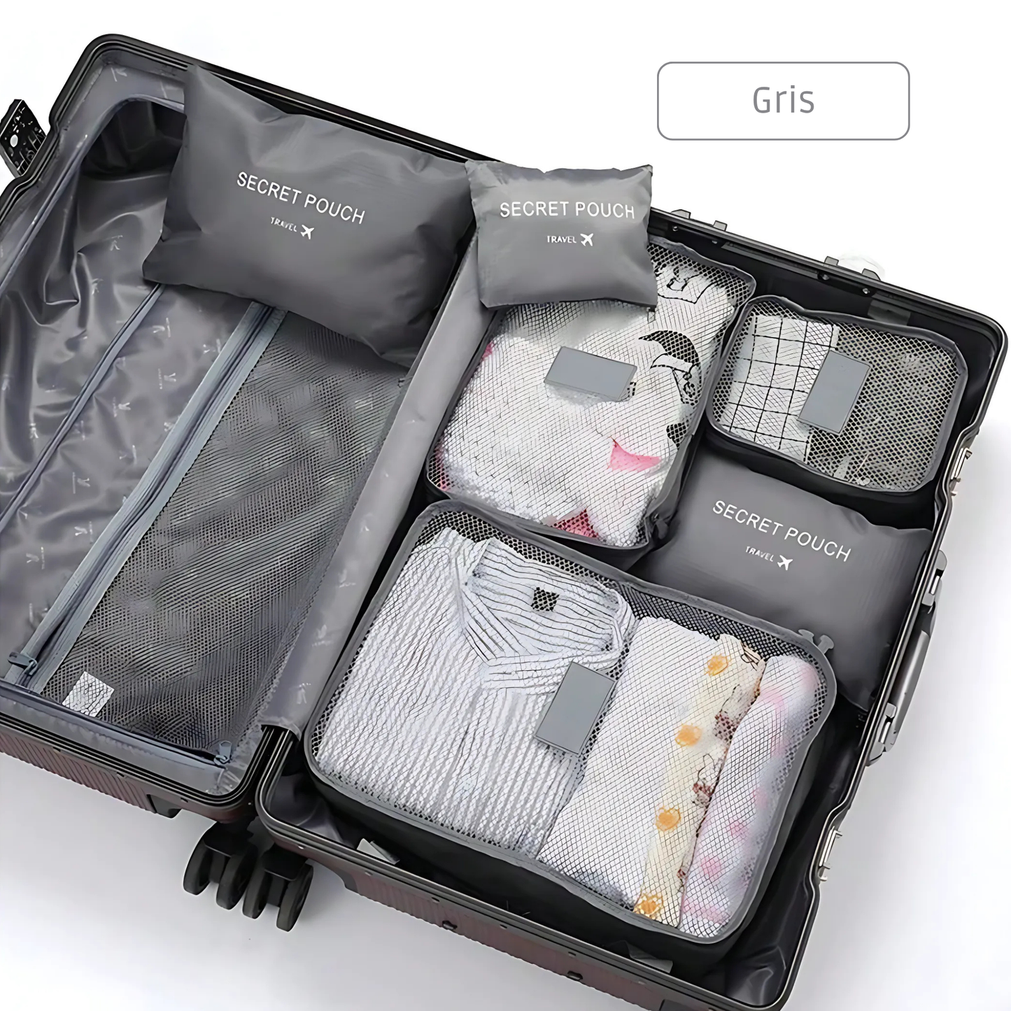 Set de 6 Bolsas Organizadoras de Viaje